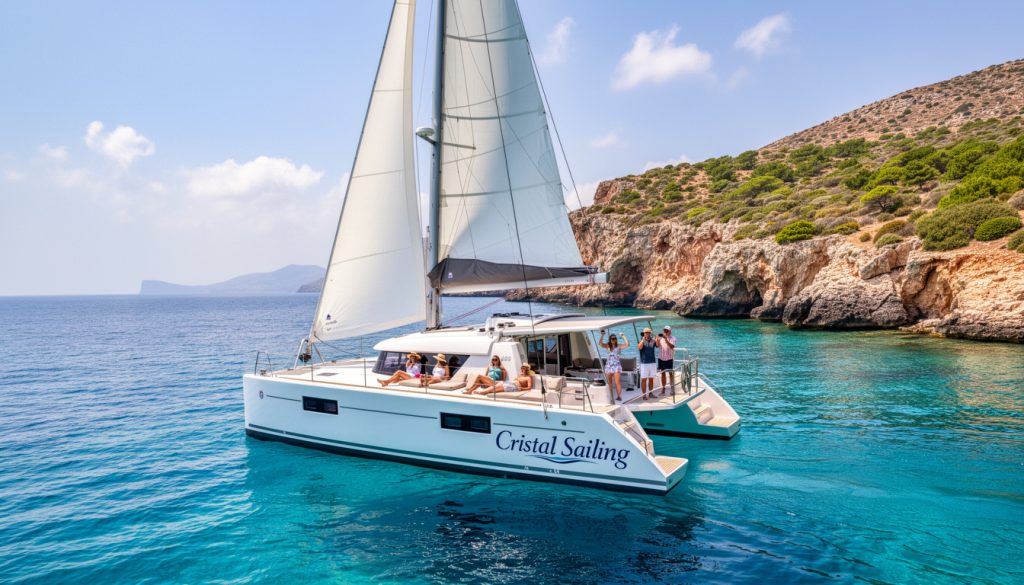 découvrez la croisière en catamaran en crète avec christal sailing et vivez des séjours authentiques et inoubliables. explorez les eaux turquoise, profitez d'une aventure unique alliant confort et nature.
