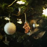 noël, boule de sapin