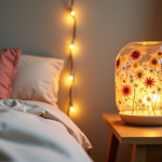 Guirlande lumineuse et baladeuse fleurie : l'association idéale pour une chambre poétique